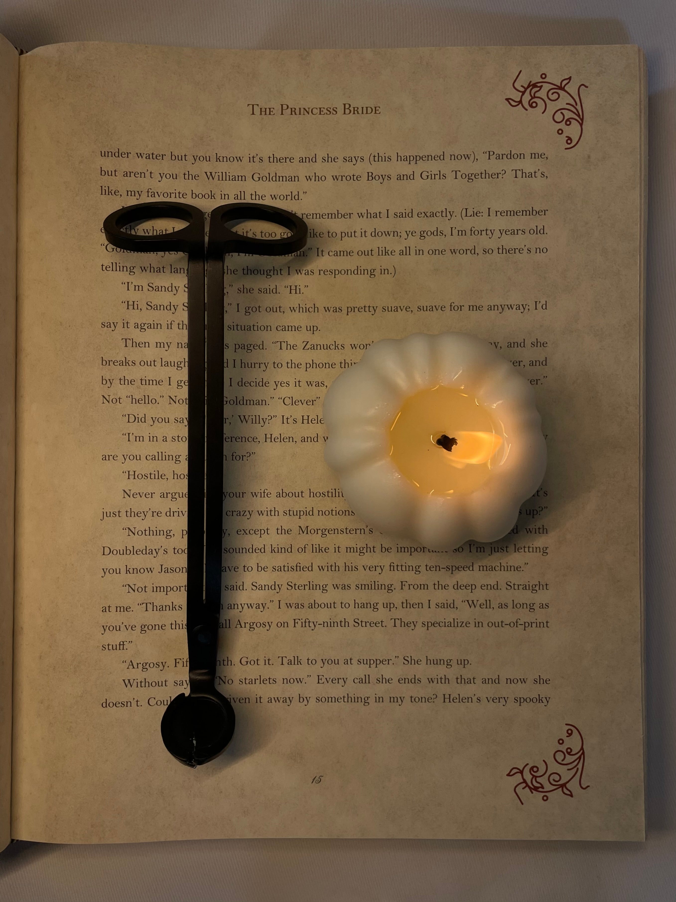 UNSCENTED PUMPKIN DECORATIVE CANDLE