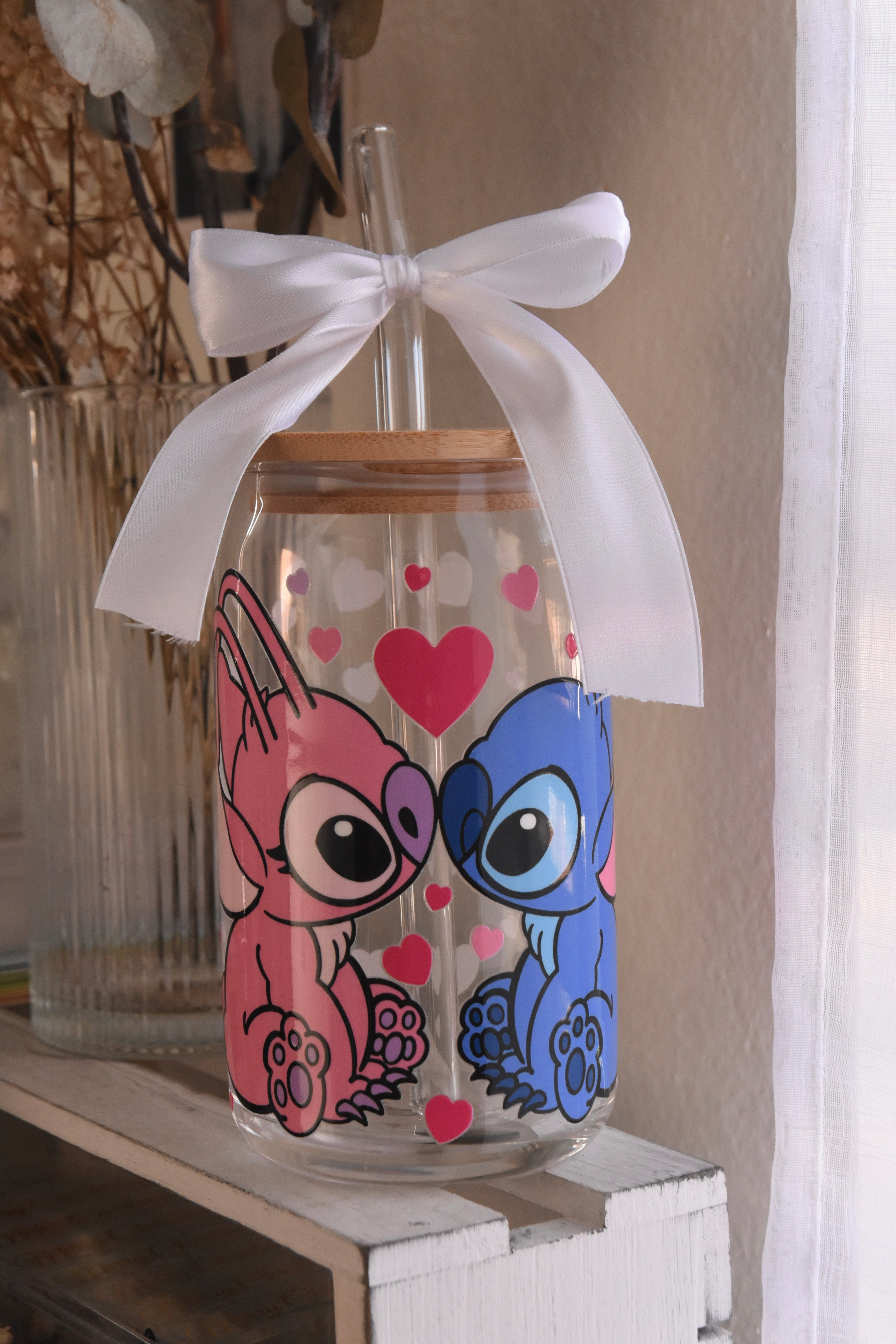 Stitch Glass Cups | Valentine’s Edition