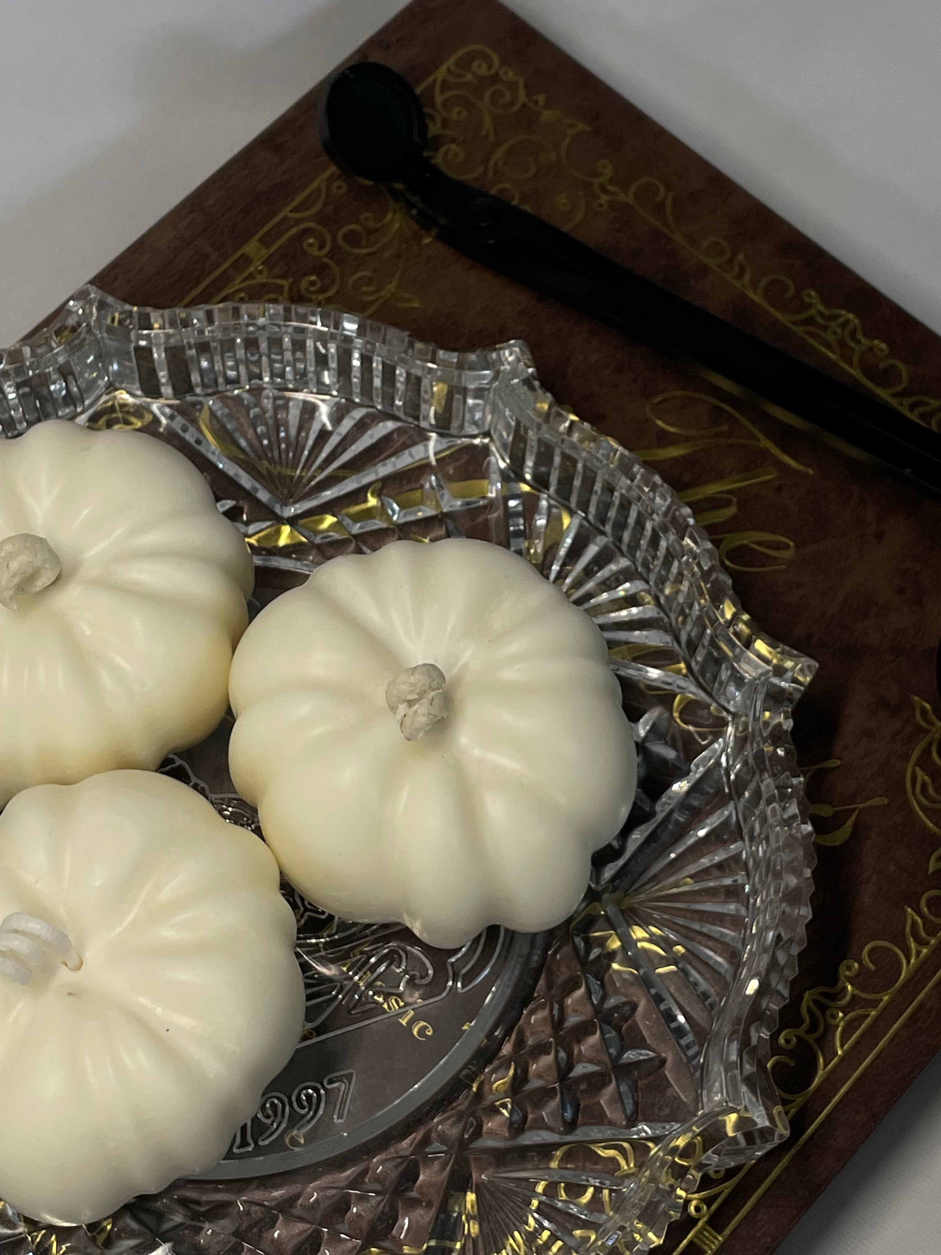 UNSCENTED PUMPKIN DECORATIVE CANDLE