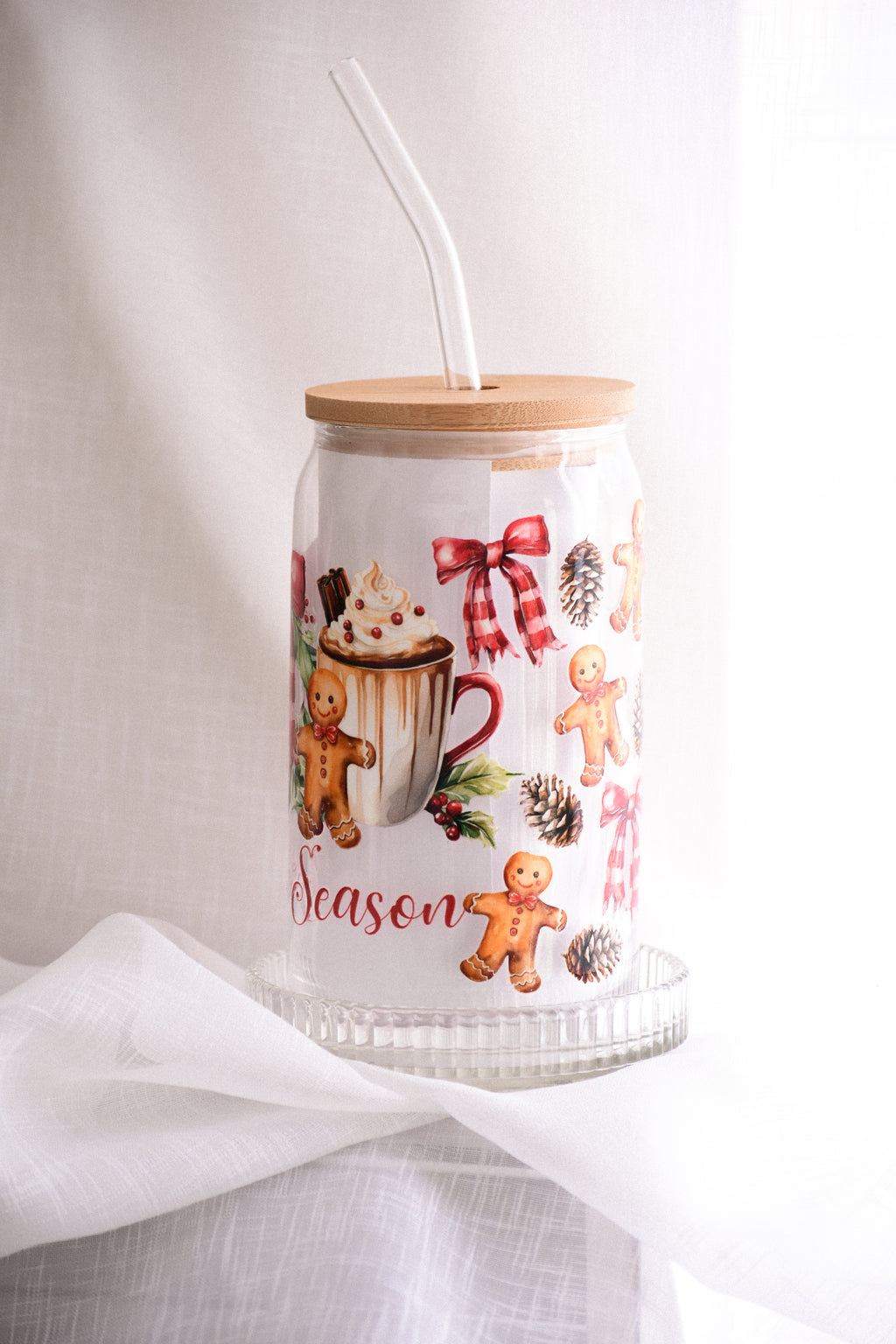 TIS’ THE SEASON - CHRISTMAS GLASS CUP