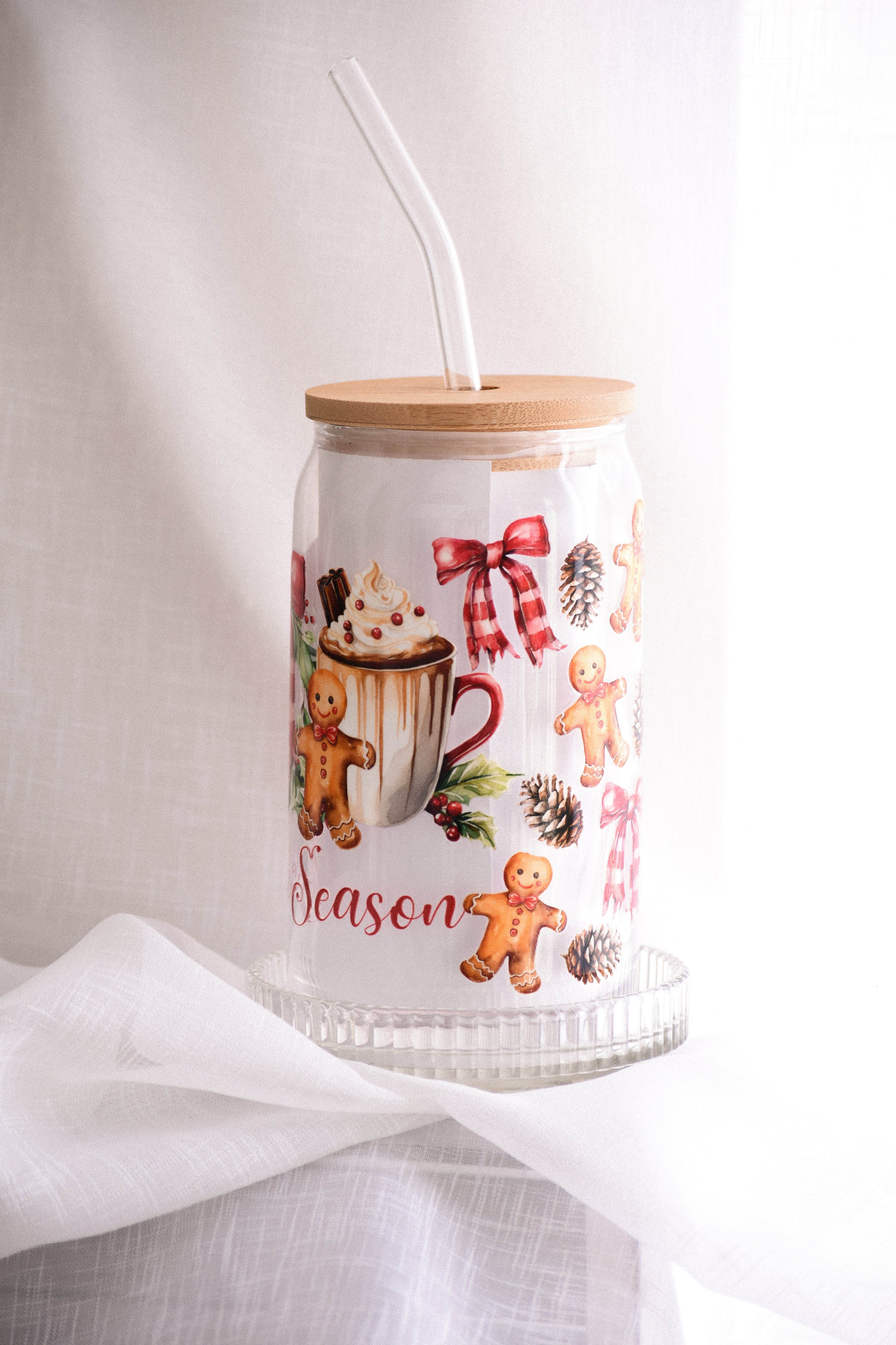 TIS’ THE SEASON - CHRISTMAS GLASS CUP