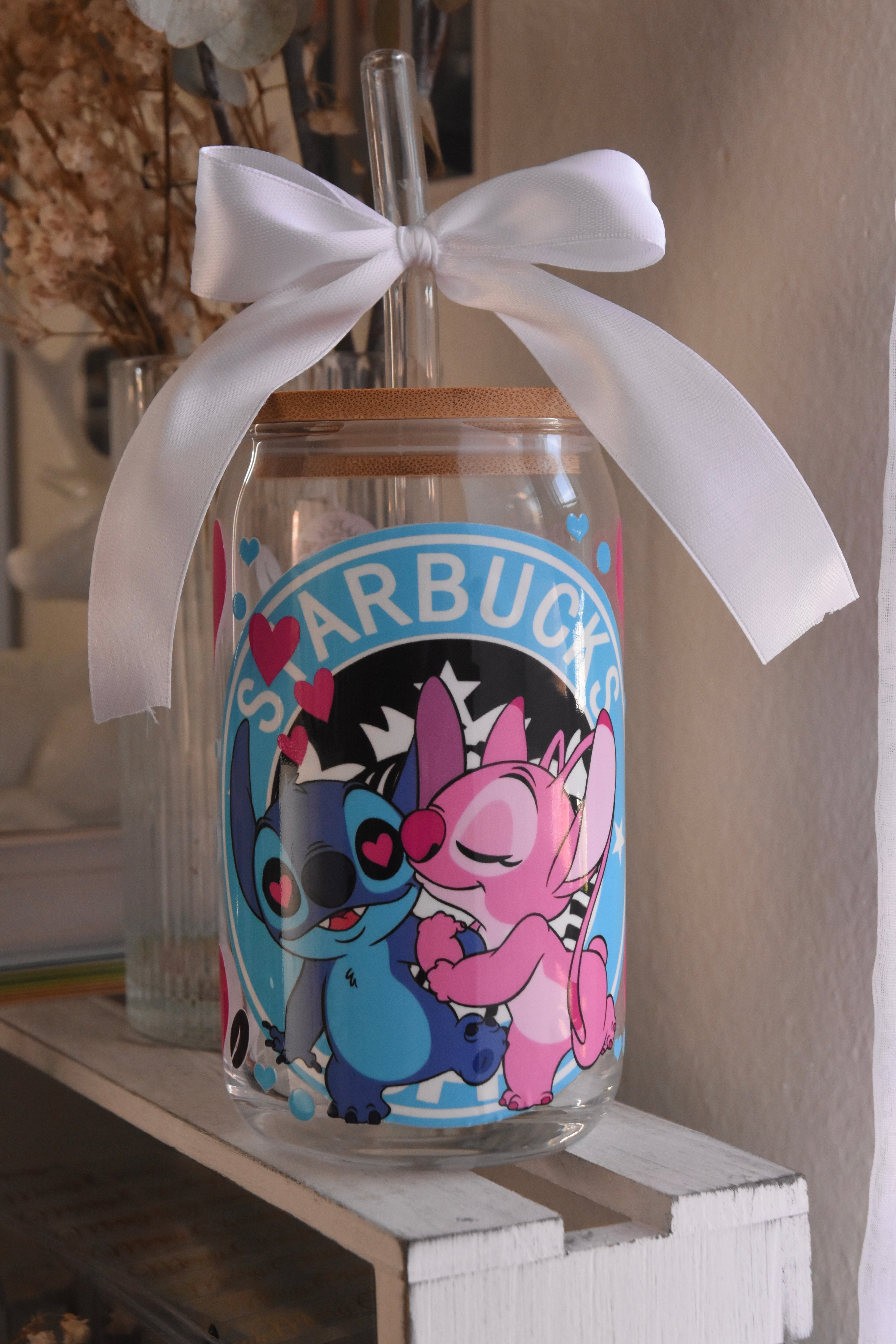 Stitch Glass Cups | Valentine’s Edition