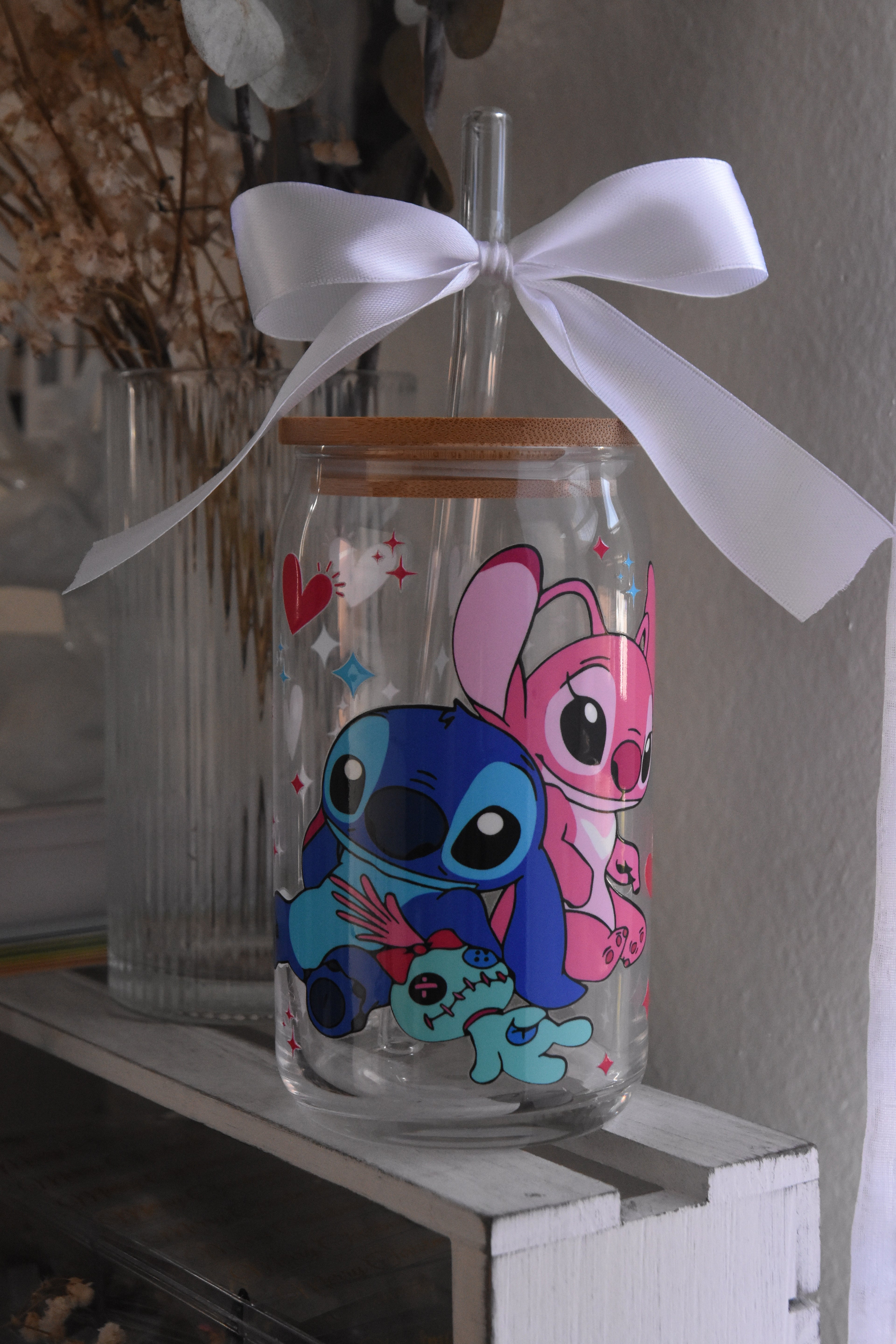 Stitch Glass Cups | Valentine’s Edition