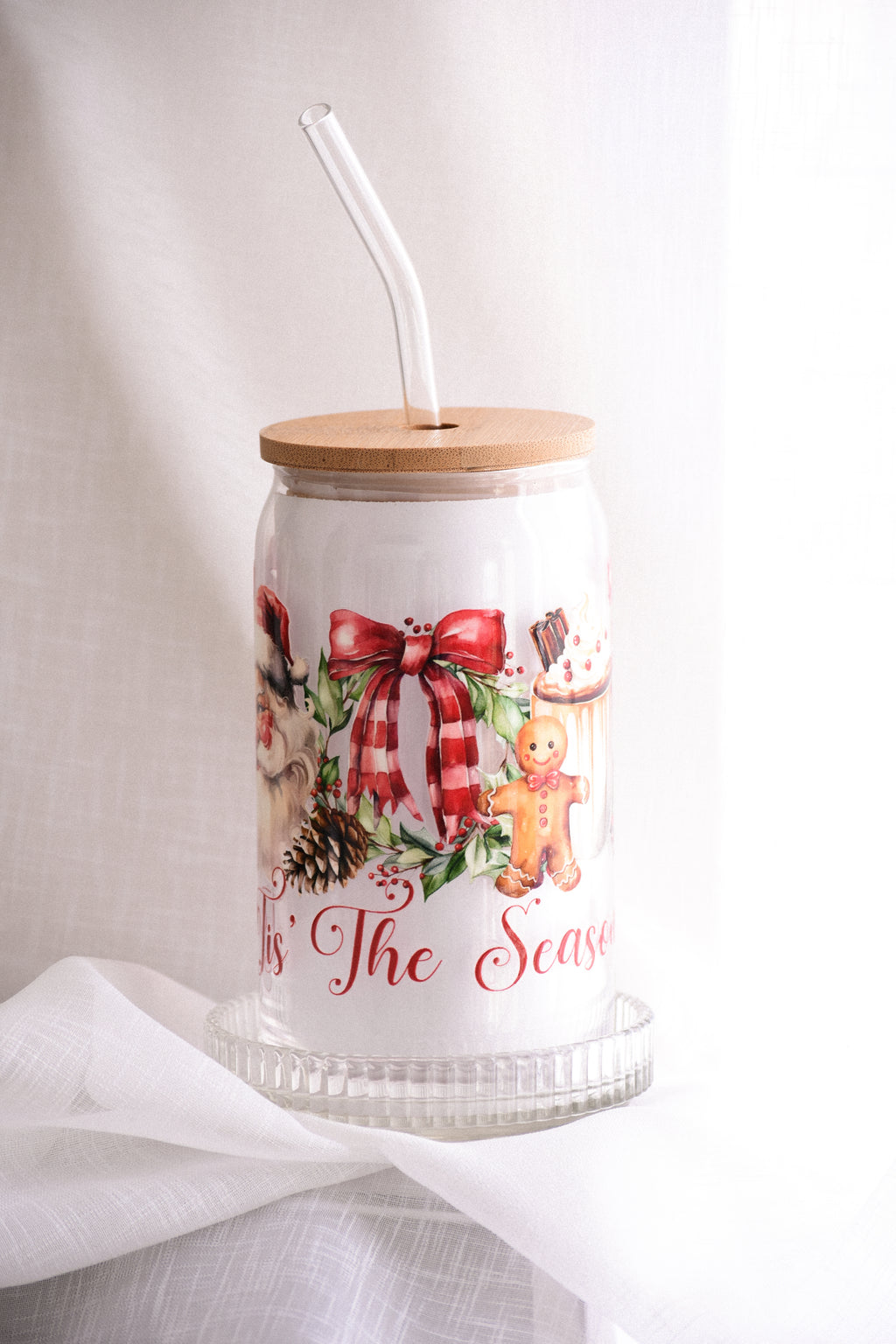 TIS’ THE SEASON - CHRISTMAS GLASS CUP