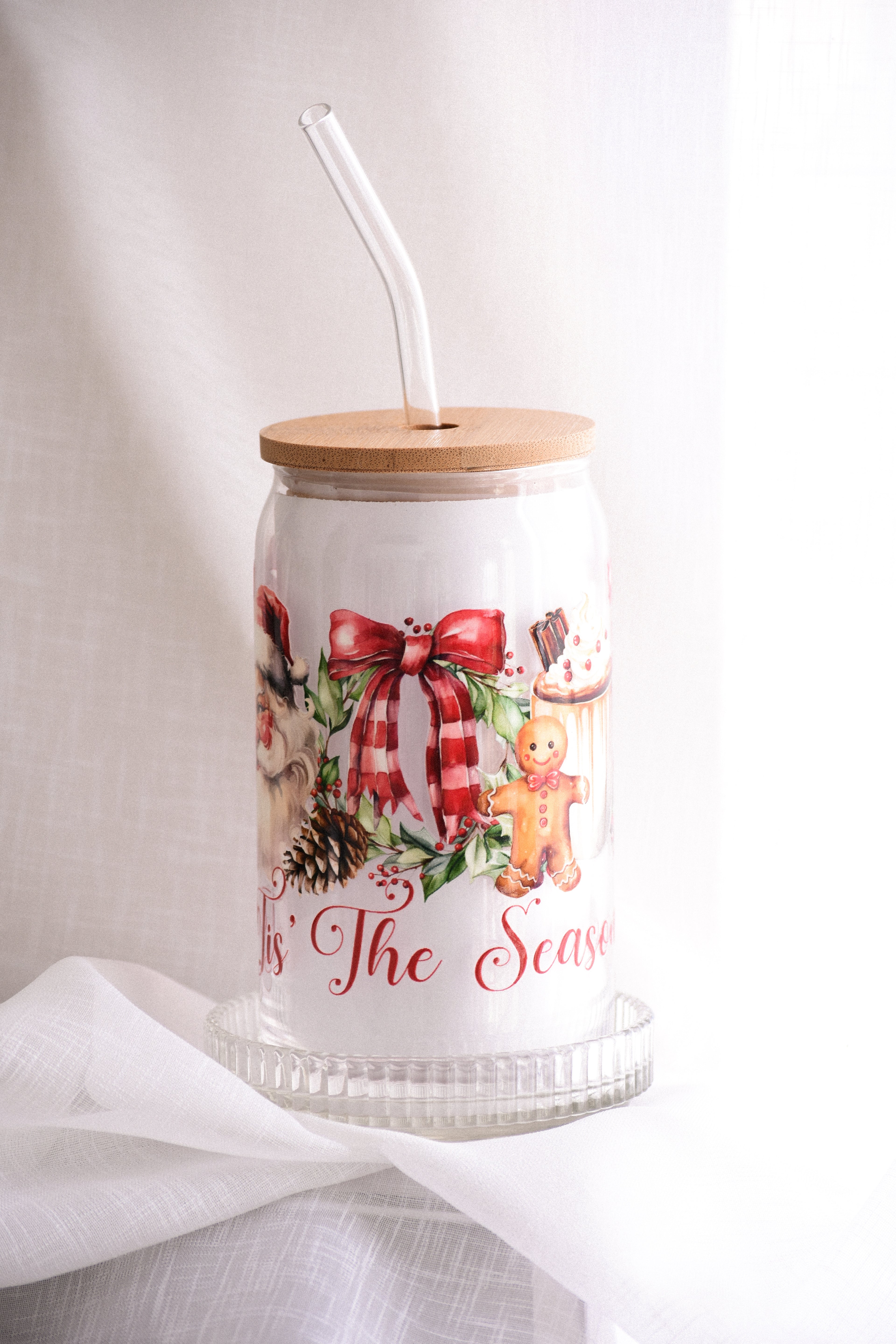 TIS’ THE SEASON - CHRISTMAS GLASS CUP